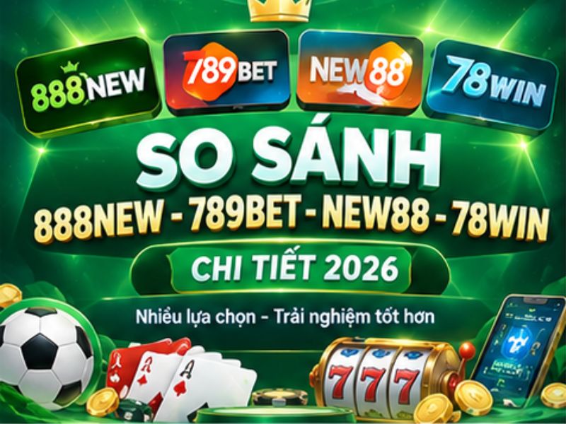 So Sánh 888NEW, 789BET, NEW88, 78WIN Chi Tiết 2026